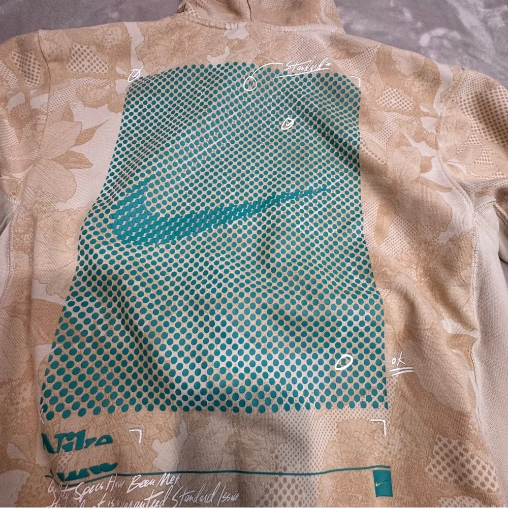 Nike Dri-FIT Standard‎ Issue Men's Basketball Pullover Hoodie PEARL WHITE small